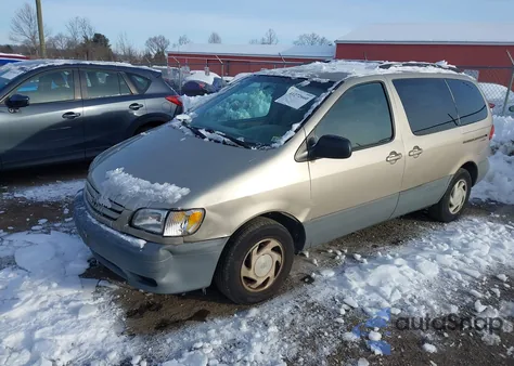 2002 Toyota Sienna Ce from USA, damaged, VIN 4T3ZF19C92U476478